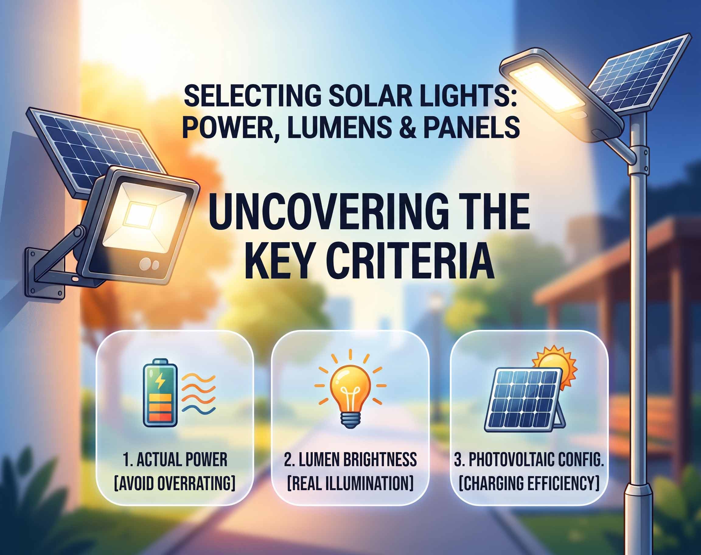 Key Considerations for Selecting Solar Floodlights and Solar Streetlights